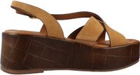 Tamaris - Dames - Bruine Plateau Sandalen - Maat 40