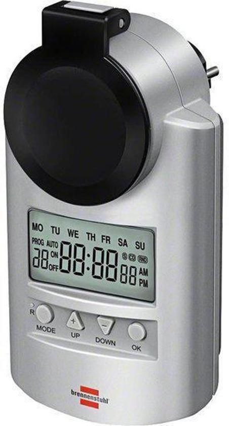 Brennenstuhl Primera-Line Schakelklok DT IP 44 - Belgische aarding