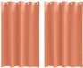 vidaXL Blackout Gordijnen met Ringen 2 st Terracotta 175 x 140 cm