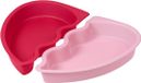Wilton 2-delige siliconen hartvorm bakvorm set, roze/rood