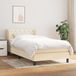 Maison Exclusive - Boxspringbed met matras, crème, 80 x 200 cm, textiel