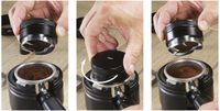 Cilio Leveler BARISTA, koffieverdeler, zwart/zilver