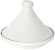 HOME DECO FACTORY Tajine porselein - Marrakesh - wit - D25 cm