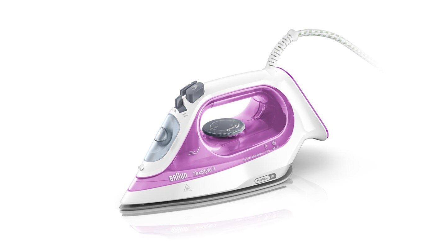 Braun TexStyle 3 SI 3031 PU Stoomstrijkijzer - Keramische zoolplaat - 2300W