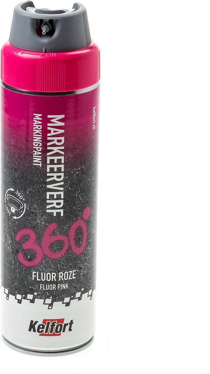 Kelfort Markeerverf spuitbus fluor roze 500ml