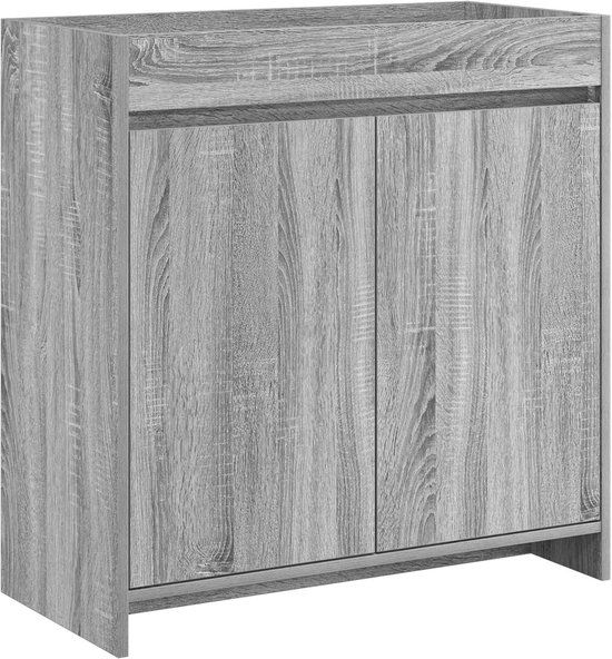 vidaXL Badkamer Onder Het Wastafel Kast Grijs Sonoma