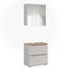 Vicco Meuble de salle de bain Ruben, Blanc/Chêne artisanal, Lot de 2 pièces