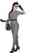Wilbers Jaren 50 Kostuum | Rockabilly 50s Jackie Kenjedie | Vrouw | Maat 52 | Carnaval kostuum | Grijs