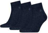Calvin Klein Quartersokken Heren 3 paar CK Sokken Navy Maat 39/42