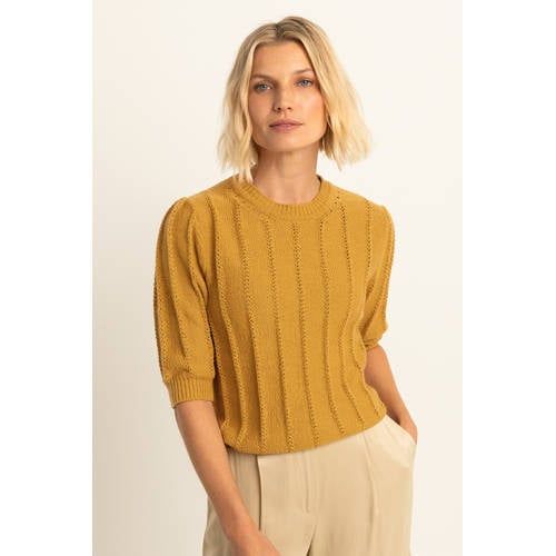 Expresso Expresso pullover ajour oker