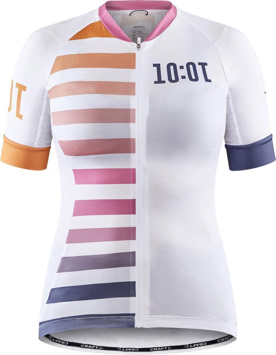 Craft ADV HMC ENDUR GRAPHIC JERSEY W - WHITE/GLORY - Dames - Maat L