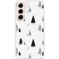 Samsung Galaxy S22 Beschermende Siliconen Case - Elegante Dennenboom