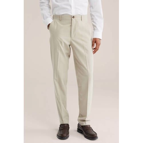 WE Fashion slim fit kostuum - beige