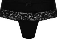 Hunkemöller Dames Lingerie Boxerstring Paris - Zwart - maat XL