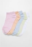 Urban Classics No Show 5Pack Enkelsokken - 43/46 - Multicolours