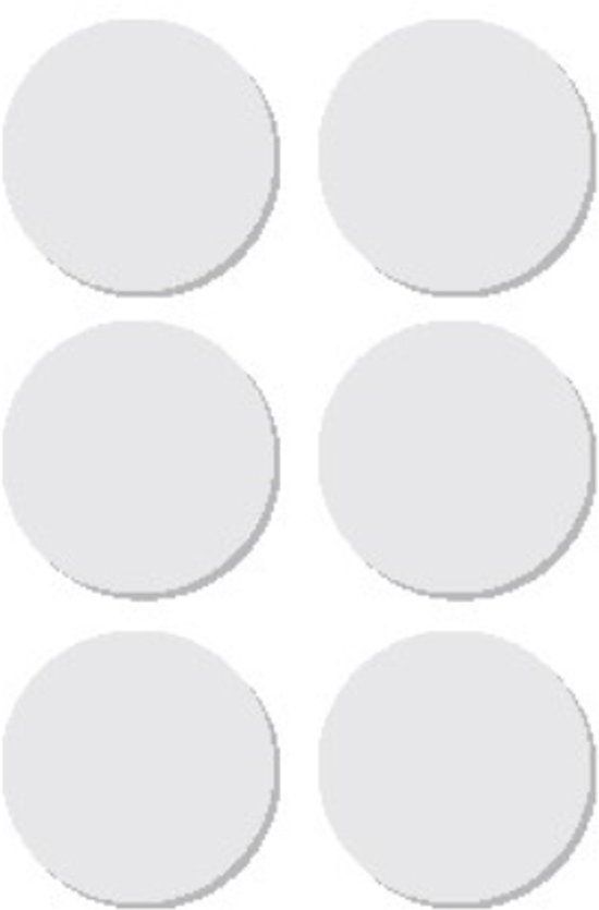 Apli ronde etiketten in etui diameter 32 mm, wit, 36 stuks, 6 per blad