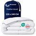 Duvet cover 200x200 cm, feathers and goose down, 450 g/m², certified