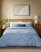 Night Lark - Coverless Dekbedovertrek - 10,5 TOG - King - Tufted Dot Collection - Luxe beddengoed - Hypoallergeen - Machine Wasbaar - Dusk Blue