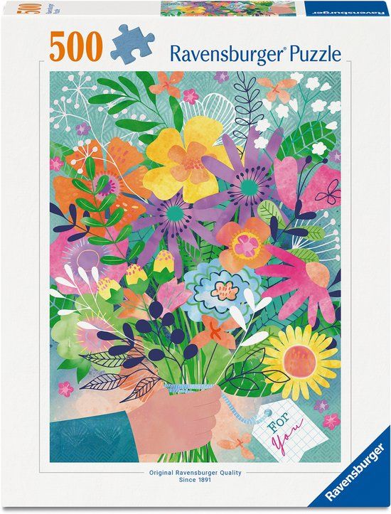 Ravensburger Bloemen voor Jou Legpuzzel 500 Stukjes