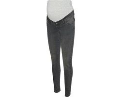 Mama Licious Slim fit zwangerschapsjeans Dark Grey Denim L