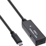 InLine USB-C actieve verlengkabel | USB3.0 5 Gbps | 5 meter