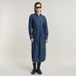 G-Star Long Tab Shirt Dress L/S Dames Jurk Katoen Lange Mouw Klassieke Kraag S Worn in Windward