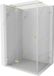 Mexen Lunar T cabine de douche avec porte battante gauche 125 x 90 cm, transparent, or brossé