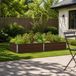 vidaXL Jardinière surélevée Noyer noir 160 x 80 x 24 cm Acier