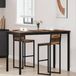 Maison Exclusive - Table haute rectangulaire, fabriquée en panneau de fibres de bois