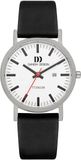 Danish Design Rhine Horloge Heren Zilver/Zwart Leer 39 mm Quartz