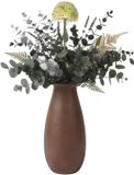 Bellatio Design Sierui Globemaster kunstbloem - losse steel - creme wit - 44 cm - Natuurlijke uitstraling
