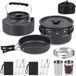 PromoHome Outdoor Kookset - 14-delige Opvouwbare Camping Pannenset