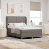 Maison Exclusive - Lit boxspring avec tête de lit, couleur taupe, 200 x 160 cm, rembourré