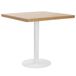 VidaXL Bistrotafel Lichtbruin en Wit MDF 80x80 cm