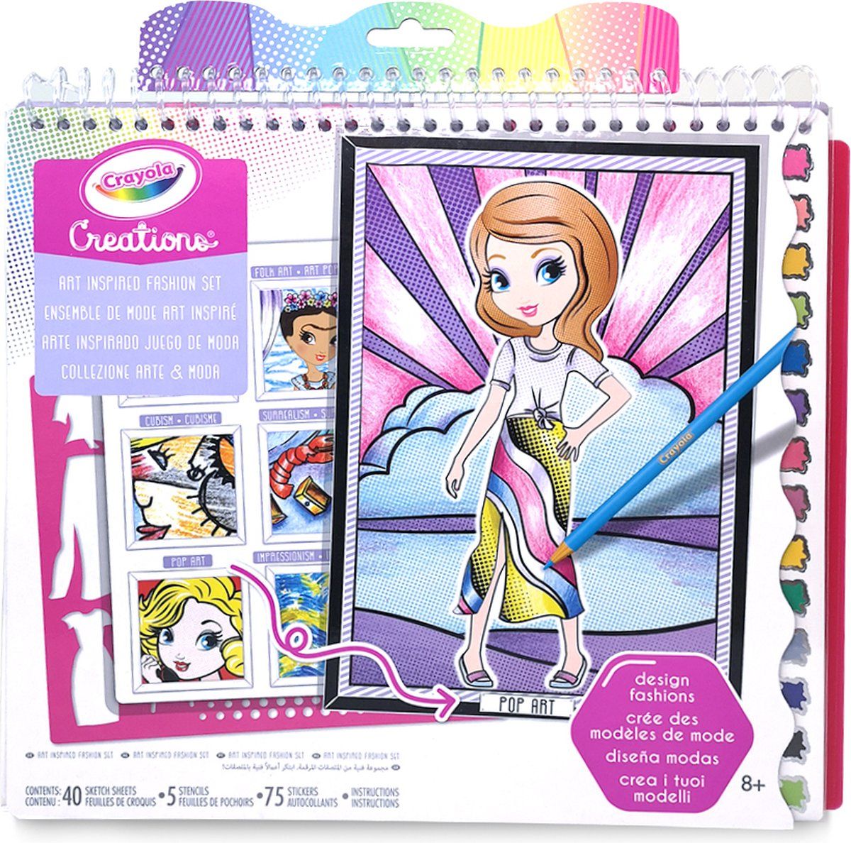 Crayola Creations - Kleurboek Kunst en Mode - Multicolor - 0787909262004