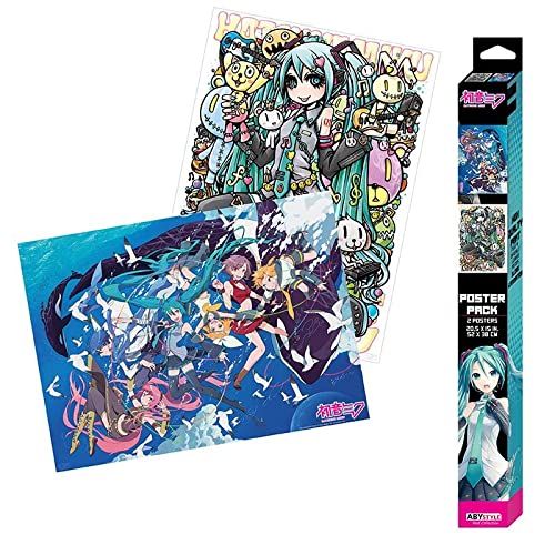 Abystyle HATSUNE MIKU - Series 2 - Set 2 chibi posters '52x38' - 3665361088547