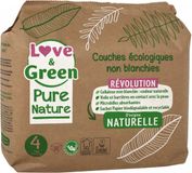 Love & Green Ecologische Luiers Puur Natuur 38 Luiers Maat 4 Maxi (7 tot 14 kg)