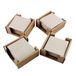 Verpakking Hostelnovo Verpakking met 100 cocktailservetten van papier, 100% recyclebaar en biologisch afbreekbaar, 4 servetringen van gerecycled karton, milieuvriendelijke servetten, 10 x 10 cm, gevouwen