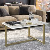 Asir Group Merideths Salontafel Goud/Wit