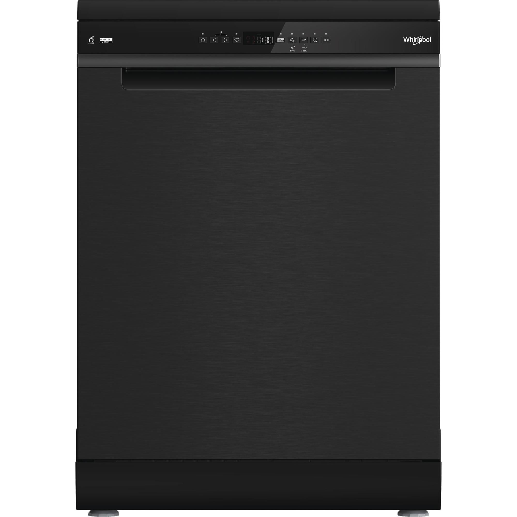 Whirlpool W8F HP51BS Vrijstaand 15 couverts Zwart Vaatwasser