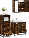 Maison Exclusive - Ensemble de meubles de salle de bain 3 pièces en bois composite chêne fumé