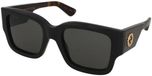Gucci GG1663S 001 Lunettes de soleil femme noir carré plastique