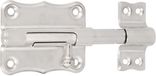 Amig schuifslot/plaatgrendel - staal - 8.5 x 5.6 cm - vernikkeld - zilver - deur - poort