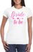 Bellatio Decorations Vrijgezellenfeest T-shirt dames - bride to be - wit - roze glitter - bruiloft XS