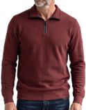 CASA MODA comfort fit sweat schipperstrui - rood - donkerblauw - wit