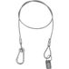 Equinox 25kg PVC Coated Safety Wire with Carabiner 75cm