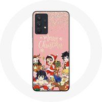 Samsung Galaxy A32 5G hoesje Demon slayer merry christmas poster Anime Manga Maniacase