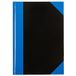 Idena 542900 - Notitieboek DIN A4, 96 vel, 70 g/m², gelijnd, harde kaft, blauw/zwart, 1 st.