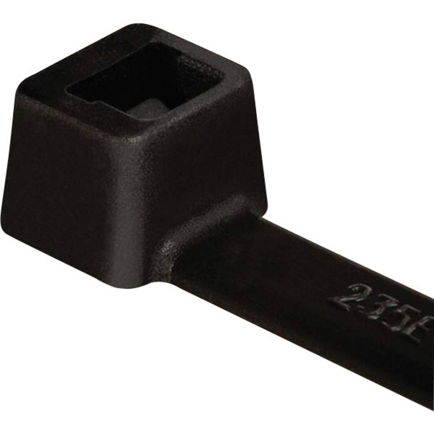 HellermannTyton 111-05060 T80R-W-BK-C1 Kabelbinder 210 mm 4.70 mm Zwart Weerbestendig 100 stuk(s)