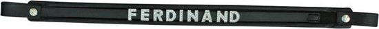 HKM Frontriem Voor Sierletters. Zacht Onderlegd Zwart Leer Unisex Volwassenen One Size